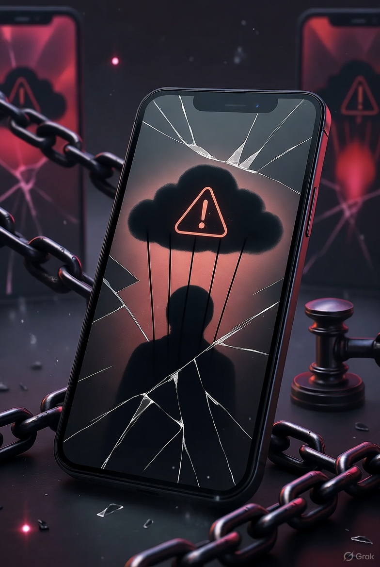 插图4B: 暗调科幻风,伦理警示概念图